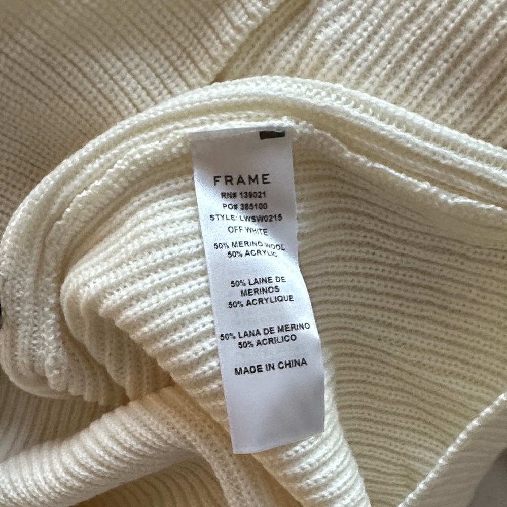 FRAME Ruffle Sweater NWOT - Picture 4 of 6